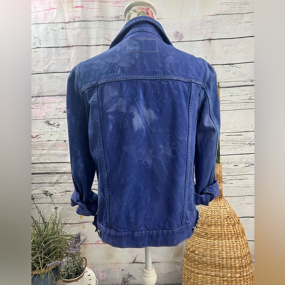 Hand Dyed Purple Denim Jacket - Picture 3 of 6